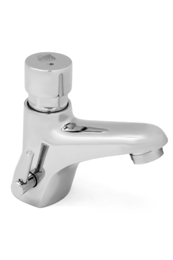 Смеситель нажимной для раковины с таймером MATRIX 'TEMPOR' SMT-1022 (два входа для воды)