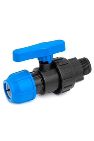 Кран шаровой разъёмный ПНД 1 дюйм M х 32 мм