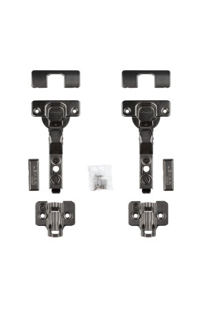 Петля вкладная softly clap с эксцентриком, комп. из 2 шт., черный никель