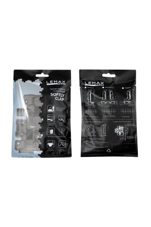 Петля вкладная softly clap с эксцентриком, комп. из 2 шт., черный никель