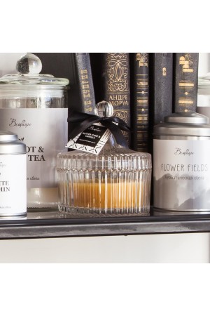 Ароматическая свеча BUTTER CAKE & VANILLA в стекле, Д105 Ш105 В120