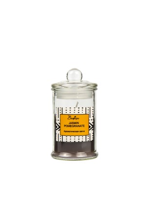 Ароматическая свеча JASMINE POMEGRANATE в стекле, Д60 Ш60 В110