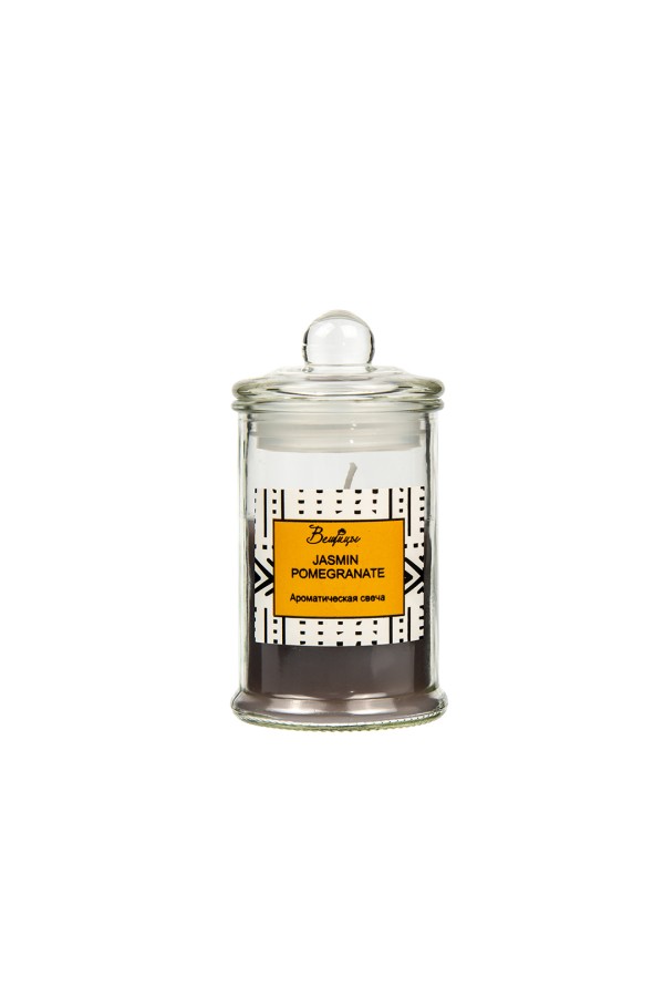 Ароматическая свеча JASMINE POMEGRANATE в стекле, Д60 Ш60 В110