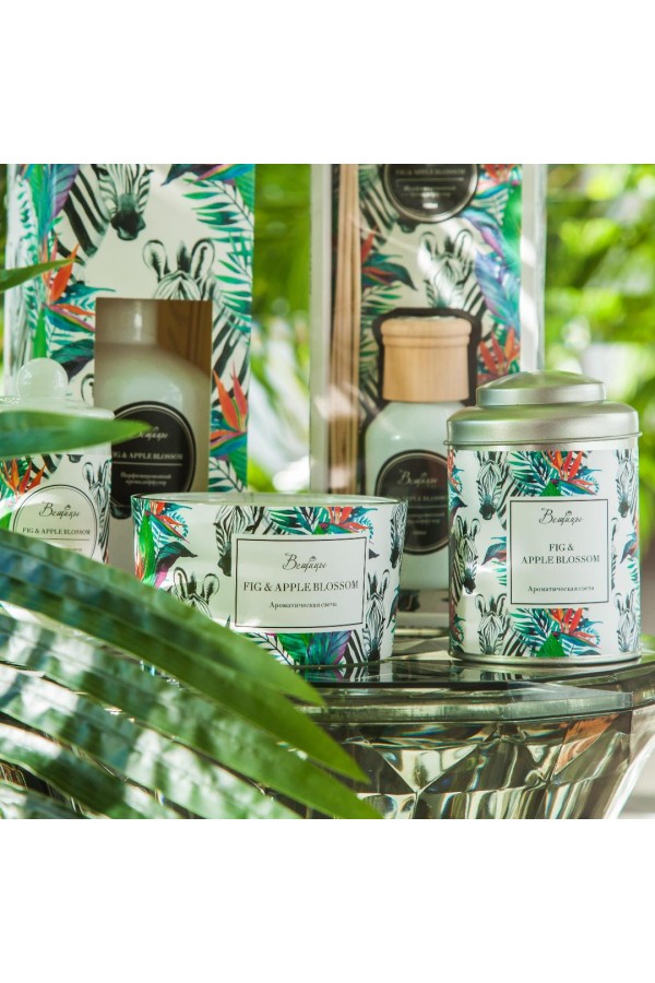 Ароматическая свеча FIG & APPLE BLOSSOM в стекле, Д107 Ш107 В60
