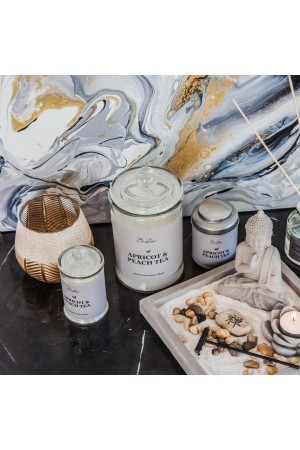 Ароматическая свеча APRICOT & PEACH, Д60 Ш60 В90