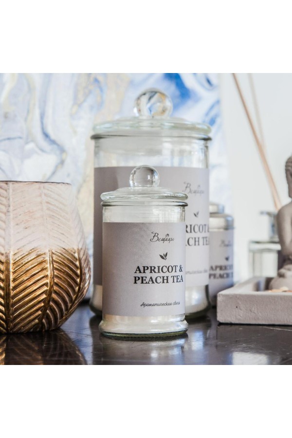 Ароматическая свеча APRICOT & PEACH, Д60 Ш60 В110