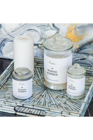 Ароматическая свеча WHITE JASMINE, Д60 Ш60 В110