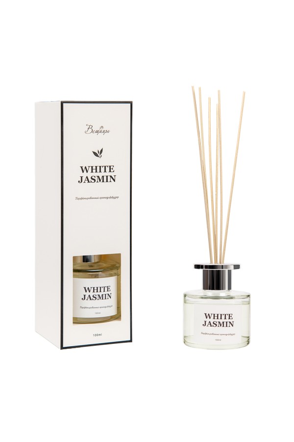 Парфюмированный аромадиффузор WHITE JASMINE, 100 мл., Д73 Ш73 В240