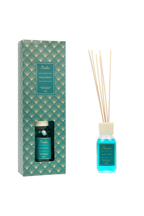 Парфюмированный аромадиффузор BASIL & NEROLI, 100 мл., Д100 Ш53 В310
