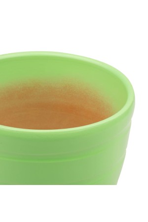 Керамический горшок с подставкой, 2, 4л., Д175 Ш175 В160, зеленый