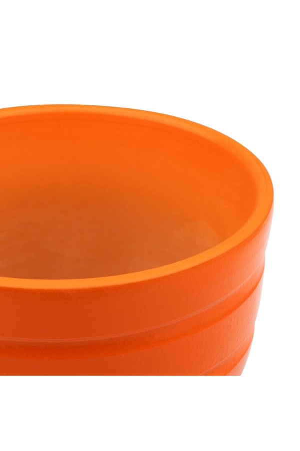 Керамический горшок с подставкой, 2,4л., Д175 Ш175 В160, рыжий