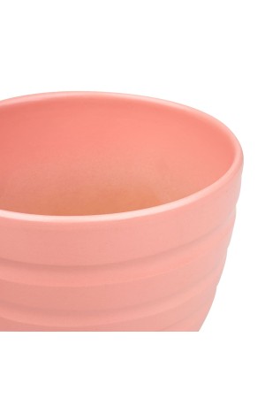 Керамический горшок с подставкой, 1, 4л., Д145 Ш145 В130, коралловый