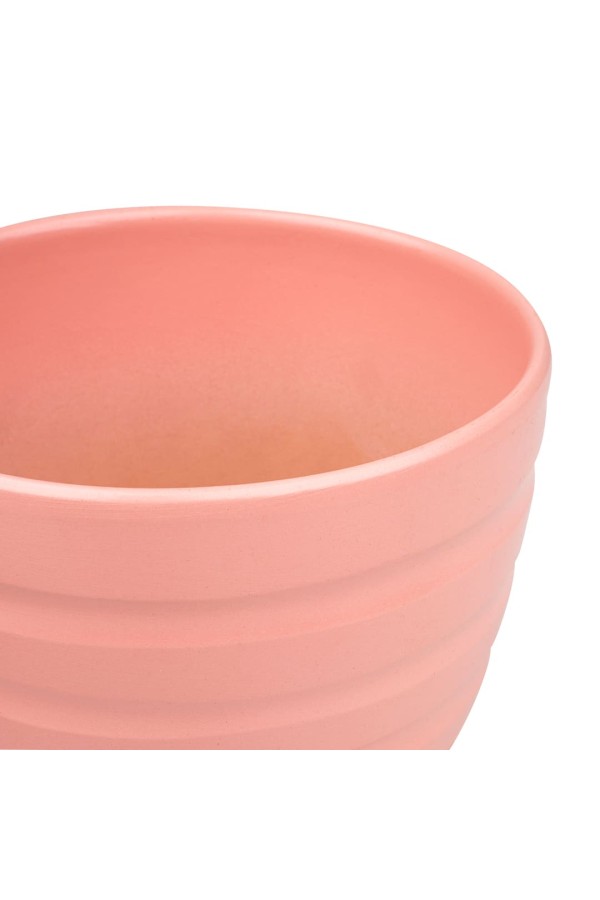 Керамический горшок с подставкой, 1,4л., Д145 Ш145 В130, коралловый