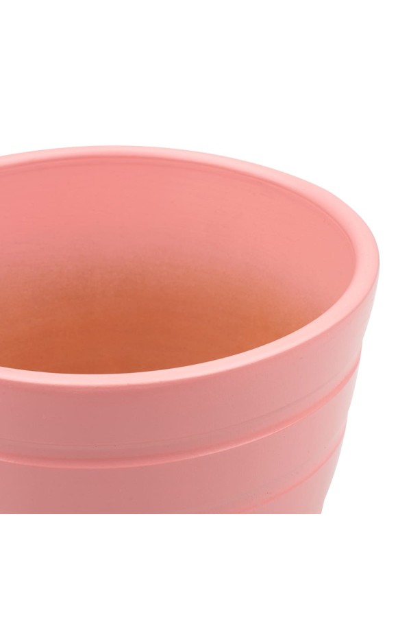 Керамический горшок с подставкой, 2,4л., Д175 Ш175 В160, коралловый