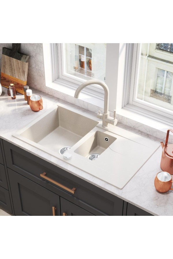 Мойка кухонная BRIG-870, 870х500 мм, бежевый