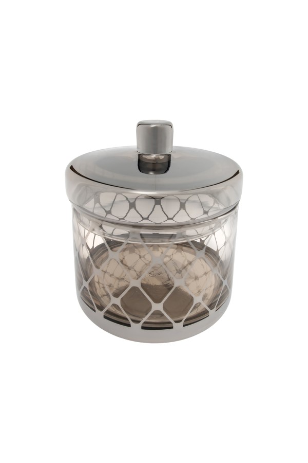Ваза-конфетница из стекла c крышкой, Д160 Ш160 В160