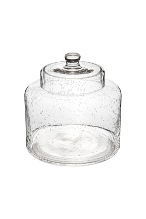 Ваза-конфетница из стекла c крышкой, Д210 Ш210 В220