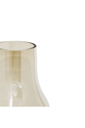 Декоративная ваза из цветного стекла, Д145 Ш145 В220, серый