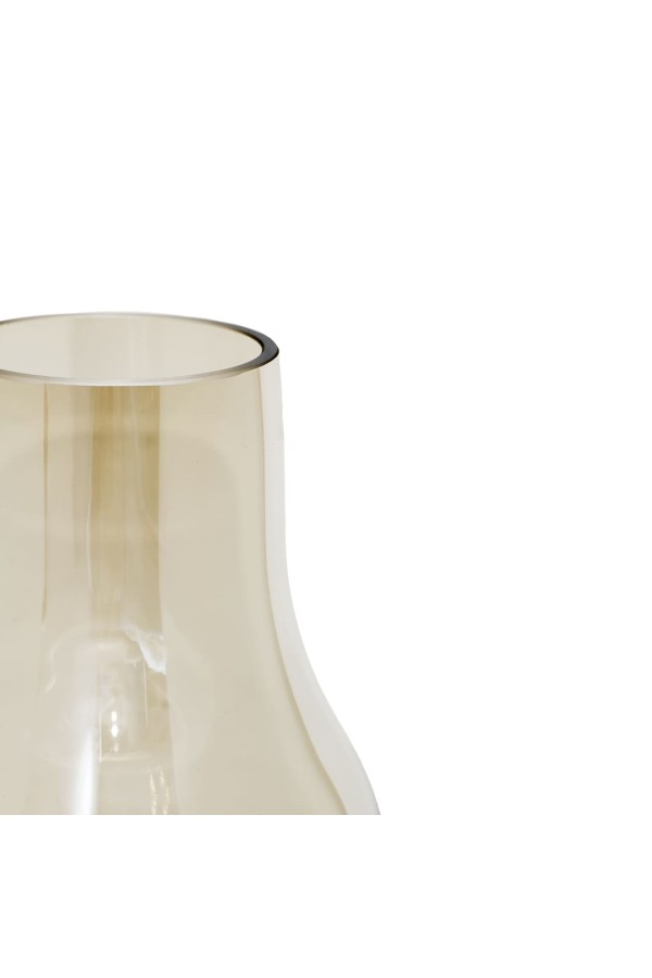 Декоративная ваза из цветного стекла, Д145 Ш145 В220, серый