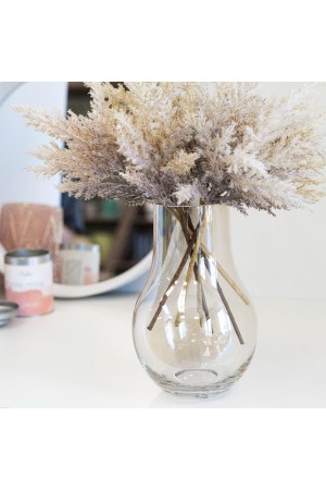 Декоративная ваза из цветного стекла, Д145 Ш145 В220, серый