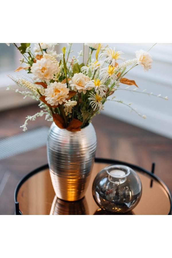 Декоративная ваза Модерн, Д120 Ш120 В200, металлический