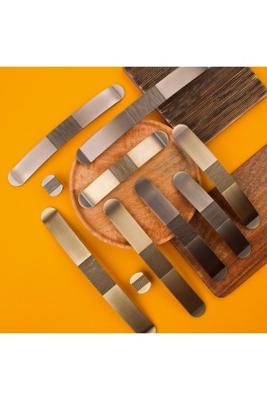 Ручка-кнопка, атласное серебро