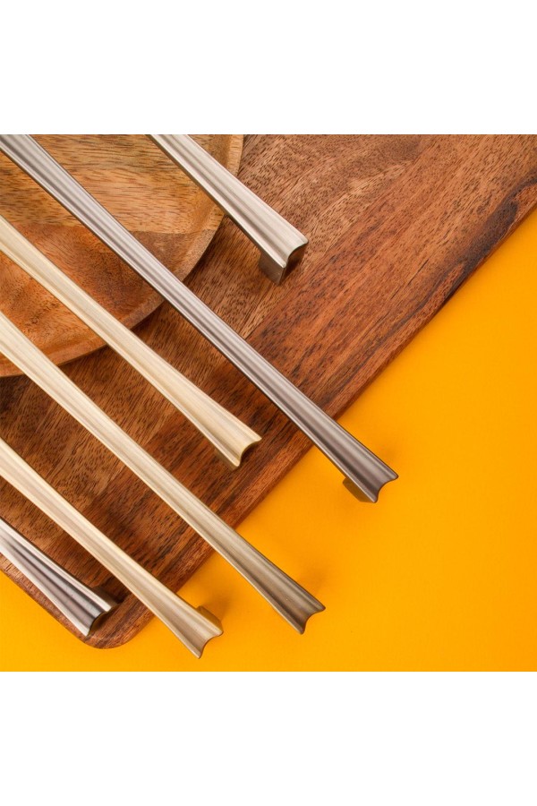 Ручка-скоба, 224 мм, атласное серебро