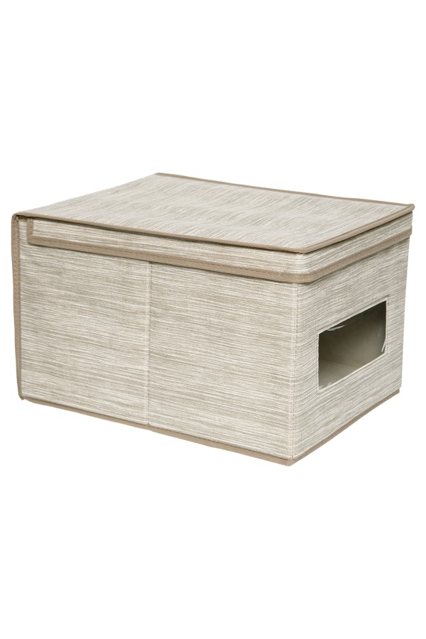 Короб для хранения «Латте», Д400 Ш300 В250, бежевый