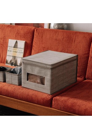 Короб для хранения «Латте», Д400 Ш300 В250, бежевый