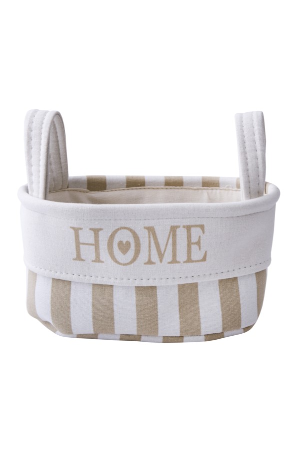 Корзина тканевая для хранения "Home", Д360 Ш270 В180, бежевый