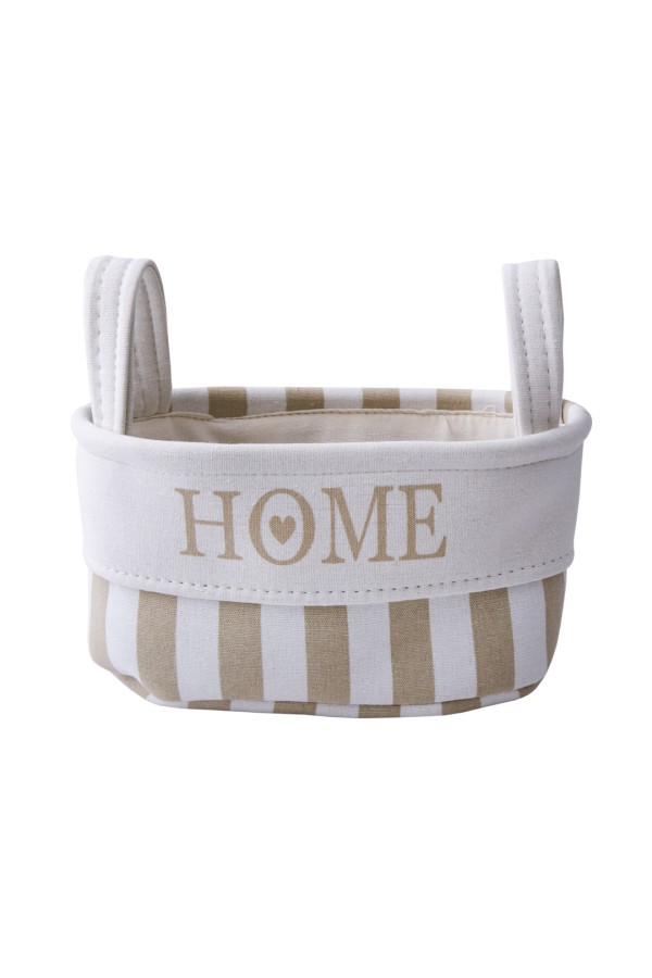 Корзина тканевая для хранения "Home", Д320 Ш230 В160, бежевый