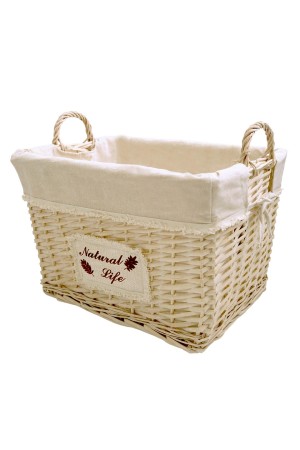 Корзина стеллажная высокая с ручками 