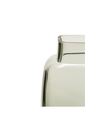 Декоративная ваза из стекла, Д127 Ш80 В147, серый