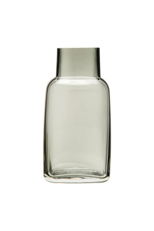 Декоративная ваза из стекла, Д105 Ш75 В205, серый