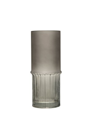 Декоративная ваза из комбинированного стекла, Д111 Ш111 В255, серый