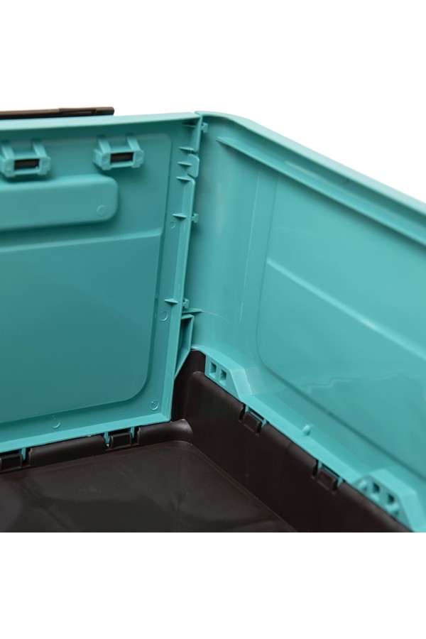 Короб пластиковый складной "Пазл", Д400 Ш280 В230, голубой