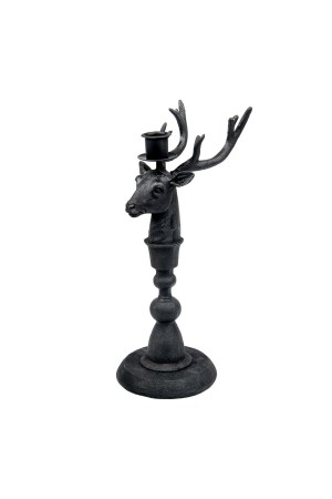 Подсвечник Олень, Д130 Ш110 В305, черный