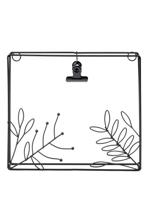 Металлическая фоторамка Цветы, Д230 Ш200 В30, черный