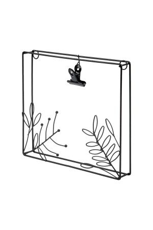 Металлическая фоторамка Цветы, Д230 Ш200 В30, черный