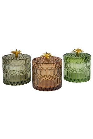 Стеклянная шкатулка, Д90 Ш90 В100, шоколад