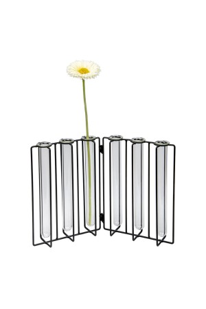 Стеклянный держатель для цветов, Д320 Ш55 В215, прозрачный