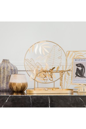 Декоративная композиция Экзотика, Д260 Ш70 В300, золотой
