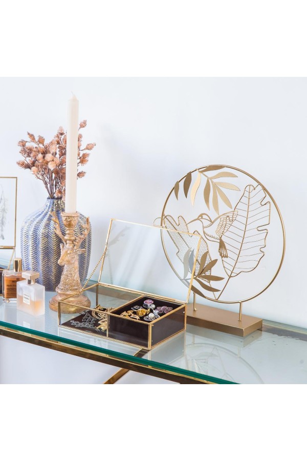 Декоративная композиция Экзотика, Д260 Ш70 В300, золотой