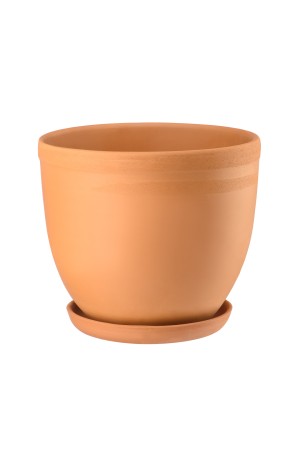 Керамический горшок Терракот с подставкой, 4л., терракотовый