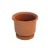 Керамический горшок Терракот с подставкой, 9л., терракотовый