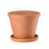 Керамический горшок Терракот Конус  с подставкой, 1, 5л., терракотовый