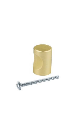 Ручка-кнопка, матовое золото