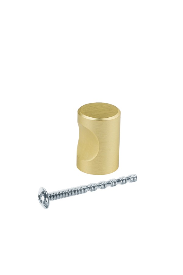 Ручка-кнопка, матовое золото