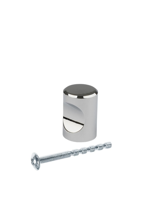 Ручка-кнопка, хром