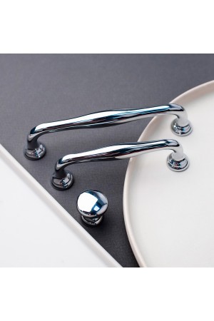 Ручка-кнопка, хром